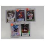 Lot of 5 STARS in MLB. 4 autos and a 10/25 ROMAN