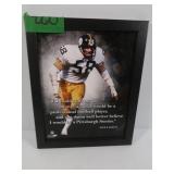 8 X 10 Framed  Jack Lambert Picture with quote