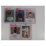 Lot of 5 MINT elite MLB cards, #