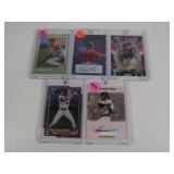 Lot of 5 young MLB stars inc. Skenes RC, Messina