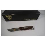 Limited Ed. Buck Knife with feather & eagle #1078