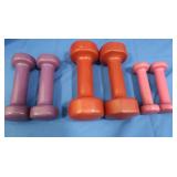 6 Vinyl Coated Dumbbells
