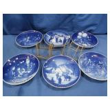 6 Bing&Grondahl Collectible Porcelain Plates