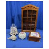 Wood Wall Display Curio(10x18"),Home Decor