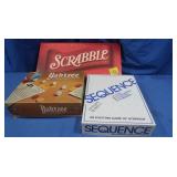 Board Games-Scrabble,Sequence,Yahtzee