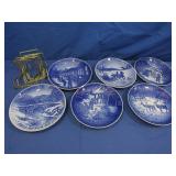 6 Bing&Grondahl Collectible Porcelain Plates