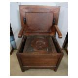 Vintage Wood Potty Chair