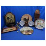 Chicken Themed Home Decor Lot