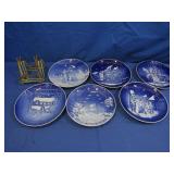 6 Bing&Grondahl Collectible Porcelain Plates