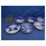 6 Bing&Grondahl Collectible Porcelain Plates