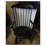 Vintage Nichols&Stone Black Boston Rocking Chair