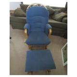 Shermag Wood Lullaby Glider Rocker