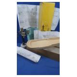 Wood Mod Ship by Jim Robertrs&Candelabra