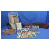 Vintage Kraft Cheese Boxes MilkGlass Spice