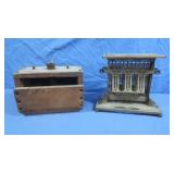 Vintage Electric Toaster & Butter Mold