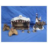 Boyds Bears Snow Scene Decor
