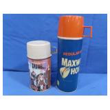 Maxwell House Thermos 9.5"H&Vintage Partridge