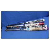 3 DeMarini CFX Fastpitch Softball Bats