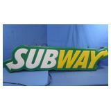 Lighted Subway Sign 67x5x16",works