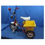 Vintage Roadmaster Dump Truck Tricycle w/horn