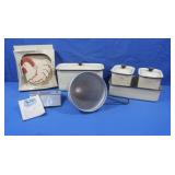 Vintage Enamel Storage Containers & more