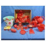 Deco Red Plastic Kitchen Items & more
