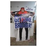 Cardboard Promotional Poster for "Real American