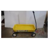 Metal Wagon 34x15.5x12.75"H,good cond