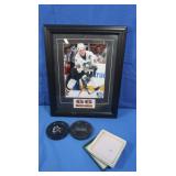 Mario Lemieux Framed Picture,Marble Penguins