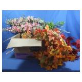 Lot of Silk Flowers