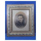 Vintage Portrait & Ornate Frame