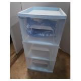 Plastic 3 Drawer Container