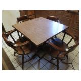 36x36 Table & 4 Dining Chairs (poor condition)
