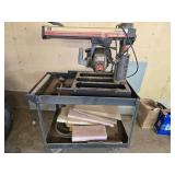 Craftsman Radial Saw 2.54HP w/wheeled cart (works)