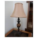 2 - 27" high Metal base table lamps