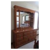 Vaughn Bassett Solid Wood Dresser w/mirror