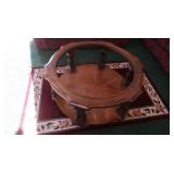 38" Round Coffee Table *glass is missing