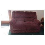 Upholstered Reclining Love Seat 60" long