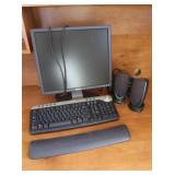 Dell Computer Monitor Keyboard & Speakers