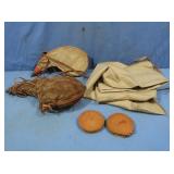 2 Leather Canteens &more