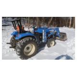 New Holland TC33D 4WD w/Backhoe&Highlift(Mod#7308)