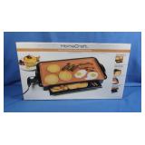 Homecraft Nonstick Griddle w/Warming Drawer-NIB