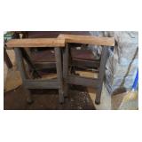 2 Metal Based Saw Horses 20"Lx26"H