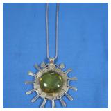 Sterling Amber Necklace 13gr