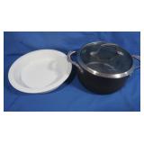 Calphalon Unison Slide Pot&Lid,Ceramic Pie Plate