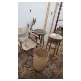 Wood Bench,Vintage Stools&more