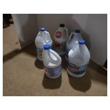 4 Jugs Bleach&1Jug Main Line Cleaner,some partial