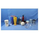 Glass Bowl,Glass Canister,Plastic Cups&more
