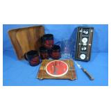 Wooden Cheese Cutting/Serving Set,Japanese