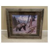 Framed Art Print by Carl Runguis, "Silver Tip